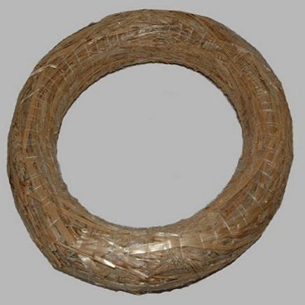 straw wreath color naturel 30 cm