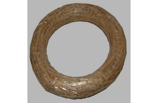 Couronne de paille couleur naturel 30 cm