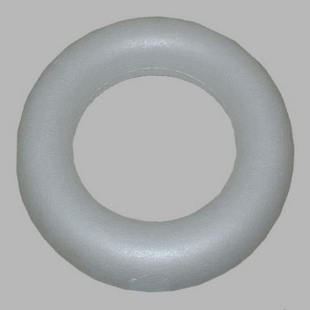 Couronne styropor autour 35 mm Dm 17 cm