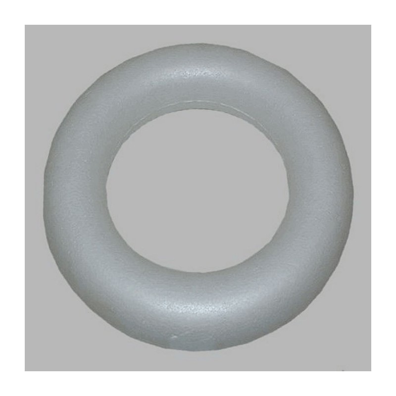 Couronne Styropor autour 45 mm Dm 22 cm
