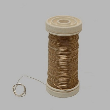silver colored binding wire 0,4 mm per spool