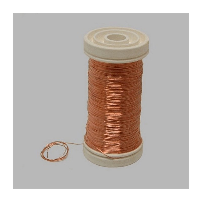 koper kleurige binddraad 0,4 mm per klos koper kleurige binddraad 0,4 mm per klos