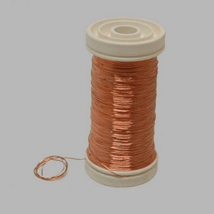 koper kleurige binddraad 0,4 mm per klos