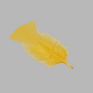 plumes pour la décoration couleur printemps jaune 15 g