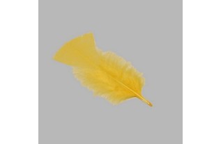 feathers for decoration color spring yellow 15 g