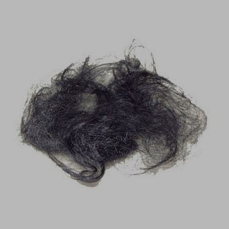 metal hair for decoration color black 30 gr