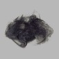 metal hair for decoration color black 30 gr