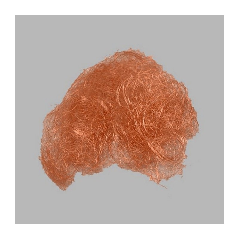 cheveux métal pour la décoration couleur cuivre 30 gr