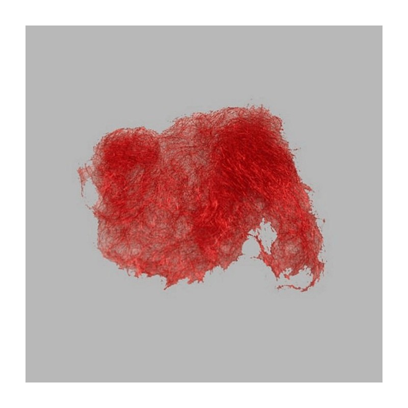 metal hair for decoration color red 30 gr