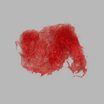 cheveux métal pour la décoration couleur rouge 30 gr