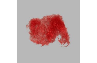 cheveux métal pour la décoration couleur rouge 30 gr