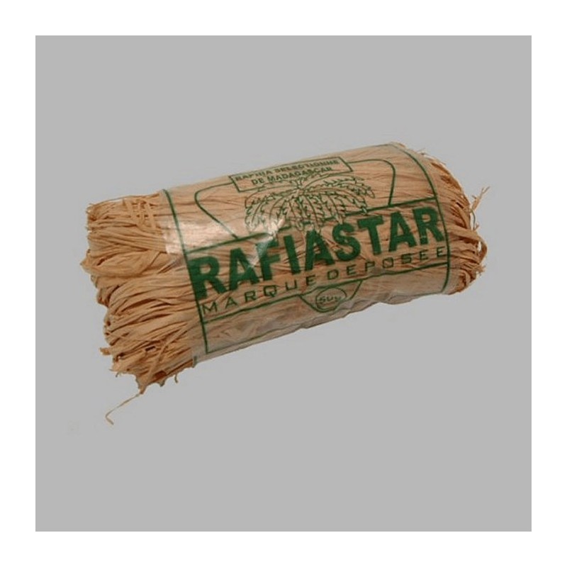 raffia for decoration color natural 50 grams