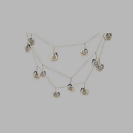 hang decoratie kippen 12 stuks