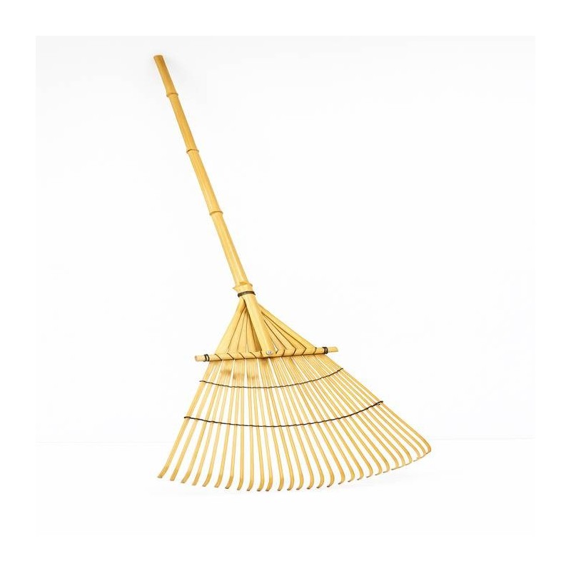 Râteau décoratif en bois naturel – 140 × 45 cm