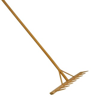 Decorative Wooden Hay Rake Natural & Rustic, 166 × 53 cm