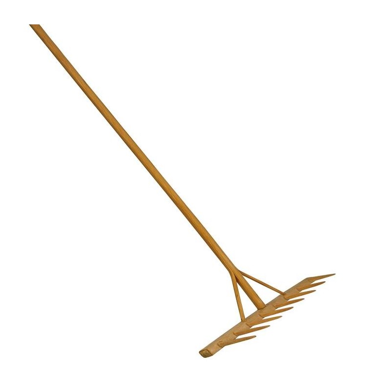 Decorative Wooden Hay Rake Natural & Rustic, 166 × 53 cm