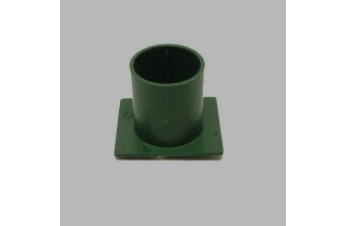 candle holder with fix glue color green 3 x 4 cm