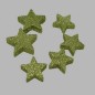 étoiles pour la décoration vert scintillant