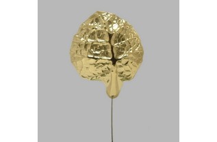 leaves on a stem color gold 15 cm