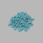 pierres de décoration couleur bleu clair pointillé 500 gr