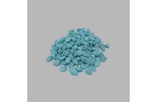 pierres de décoration couleur bleu clair pointillé 500 gr