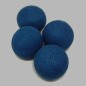 boule de textile couleur bleu foncé Dm 60 mm et 4 pcs