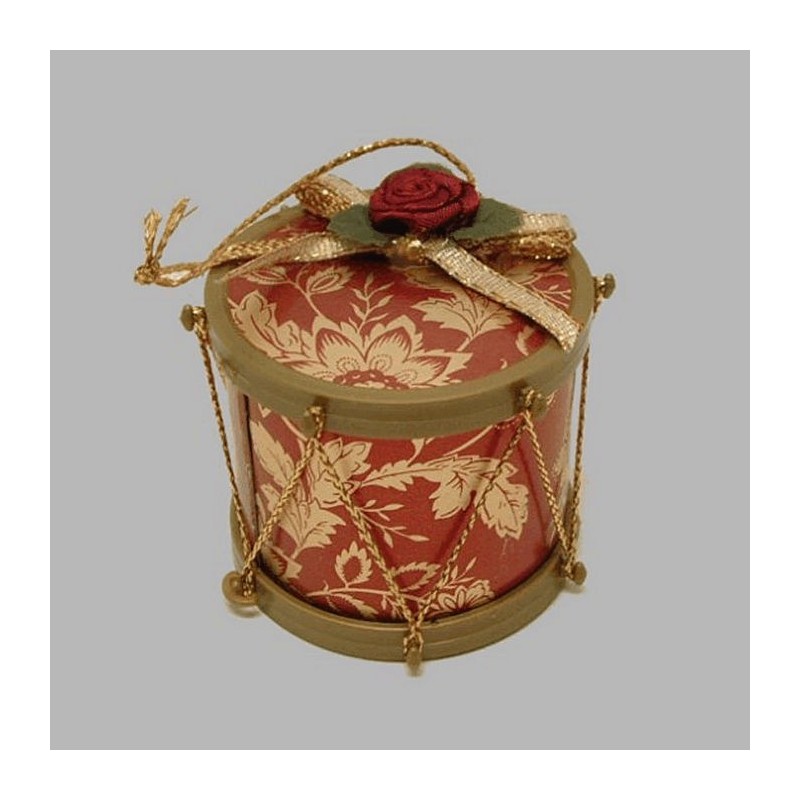 Tambour avec rose 5 cm