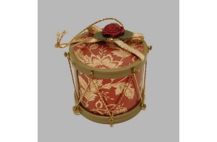 Tambour avec rose 5 cm