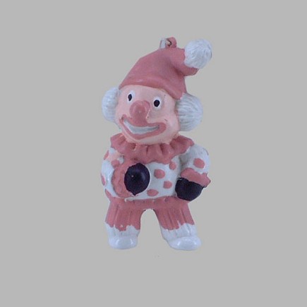 clown couleur rose 10 x 5 cm