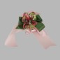 Noeud rose-vert l24 x l 14 cm