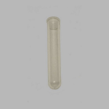 tube with lid transparent 75 mm 7 mm