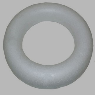 styropor wreath straight rear 25 cm