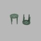 pin holder for floral foam color green 25 pcs 3 cm