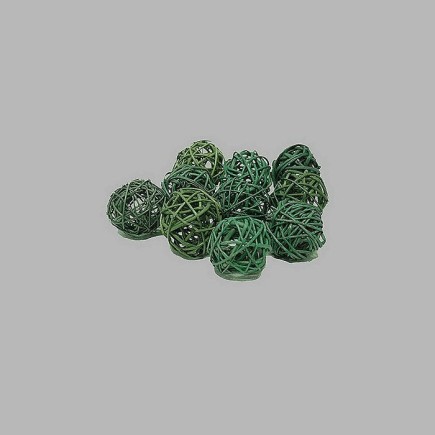 bol voor decoratie groen 4 cm per 10 stuks