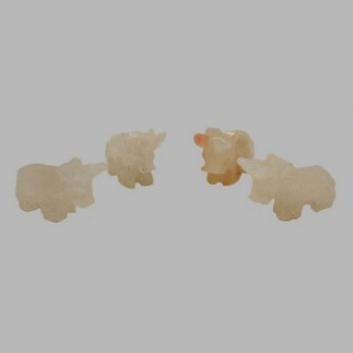 bull of onyx stone made by hand 30 x 10 mm 4 pieces
