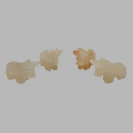 bull d'onyx stone made par hand 30 x 10 mm 4 pcs