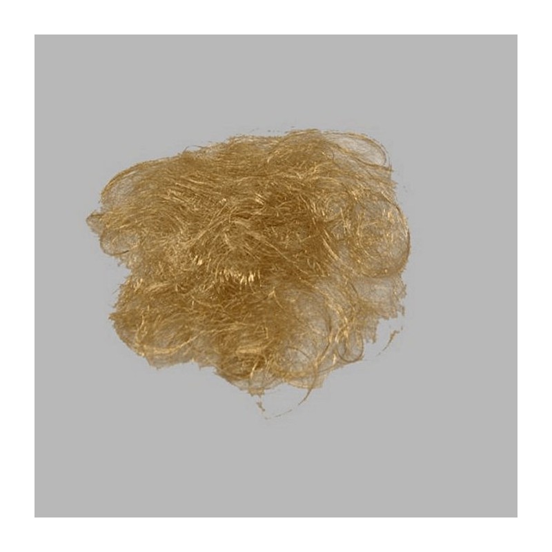 metal hair for decoration color gold 30 gr