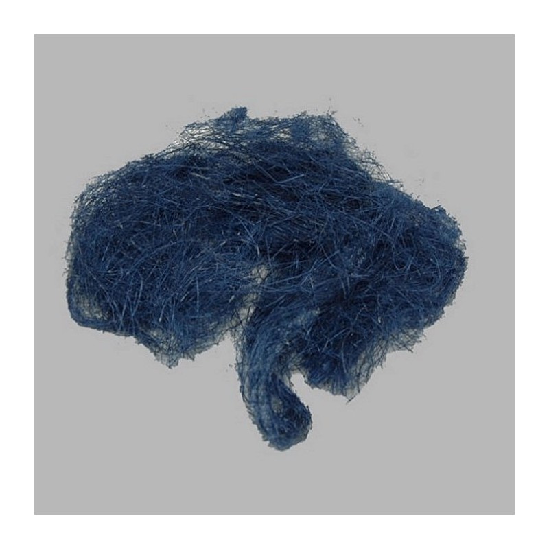 cheveux métal pour la décoration couleur bleu 30 gr