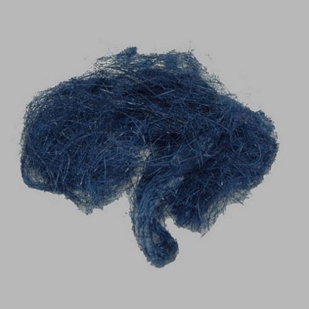 cheveux métal pour la décoration couleur bleu 30 gr