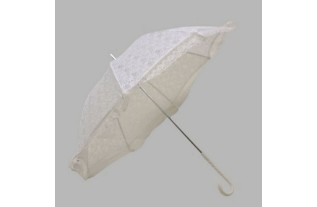 paraplu van kant kleur wit 90 cm