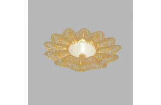 boeket houder van papier kleur goud 19 cm