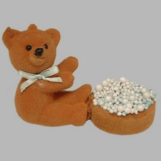 beer en beschuit met muisjes 6 x 5 x 7 cm