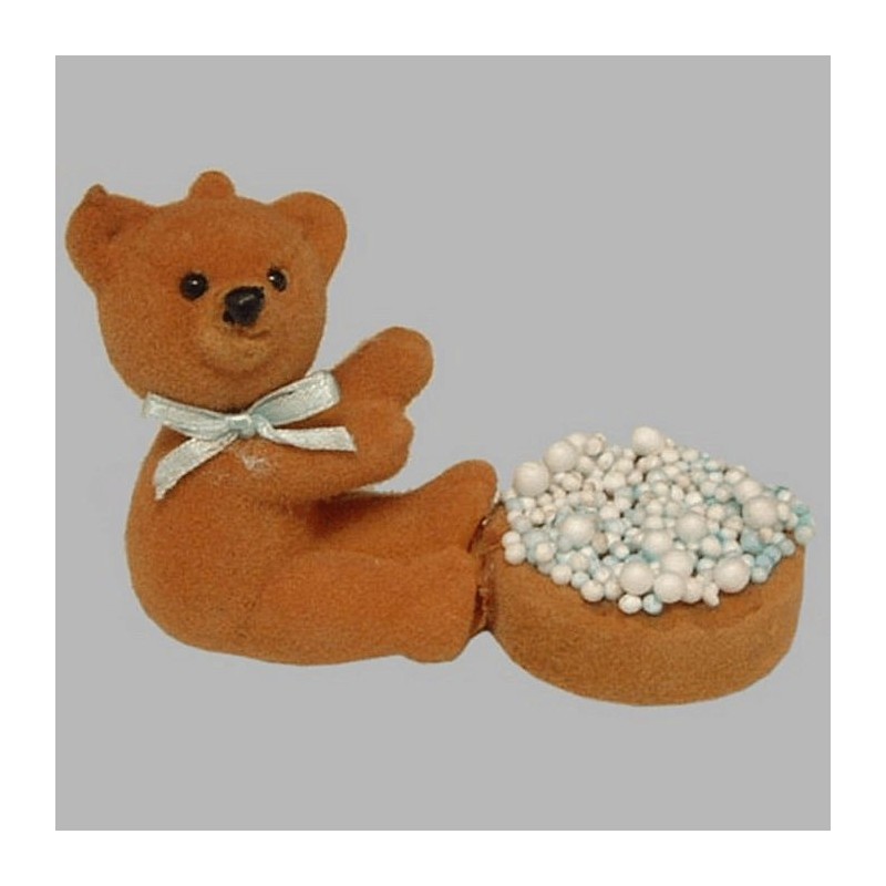 beer en beschuit met muisjes 6 x 5 x 7 cm