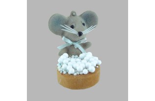 muis en beschuit met muisjes 4 x 6 x 7 cm