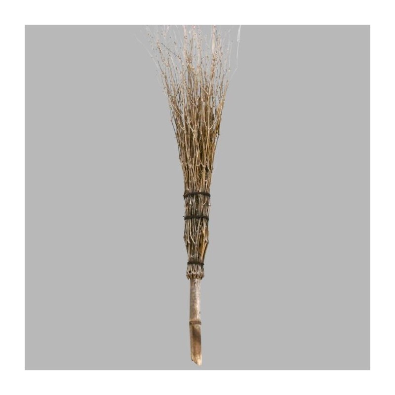 Decorative Broom Made of Dried Branches Decorative Broom Made of Dried Branches