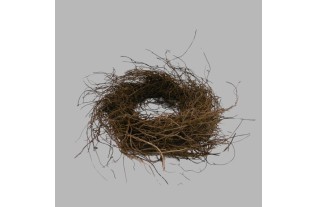 Decorative Twig Wreath – Natural Nest Shape