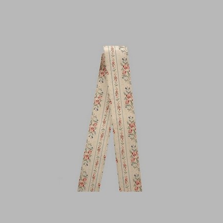 paper ribbon with a roses design length 22 m width 50 mm