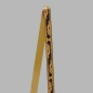 Decoration ribbon of fabric black gold ornament design width 30 mm