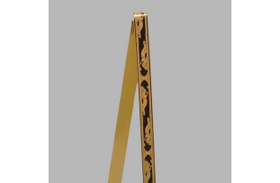 Decortion ruban de tissu or noir conception de l'ornement largeur 30 mm