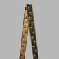 Decoration ruban de tissu or vert fleur de lys largeur 40 mm